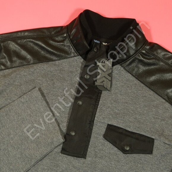 PXG Other - PXG Quilted Jersey 1/4-Zip Pullover Jacket in Gray / Black Size XL